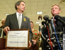 Congressmen Bob Jones & Bob Ney - Freedom Fries & Freedom Toast