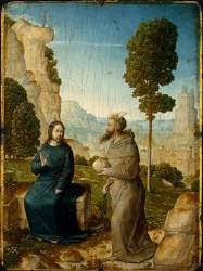 Jesus spurning the Devil