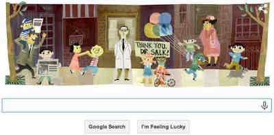 Google Doodle, Jonas Salk Tribute, Masonry, Freemasonry, Freemasonry, Masonic Lodge
