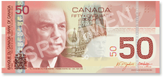 Canadian 50 Dollar Bill