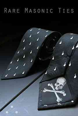 Masonic Ties, Skull and Crossbones, Freemasonry, Freemasons